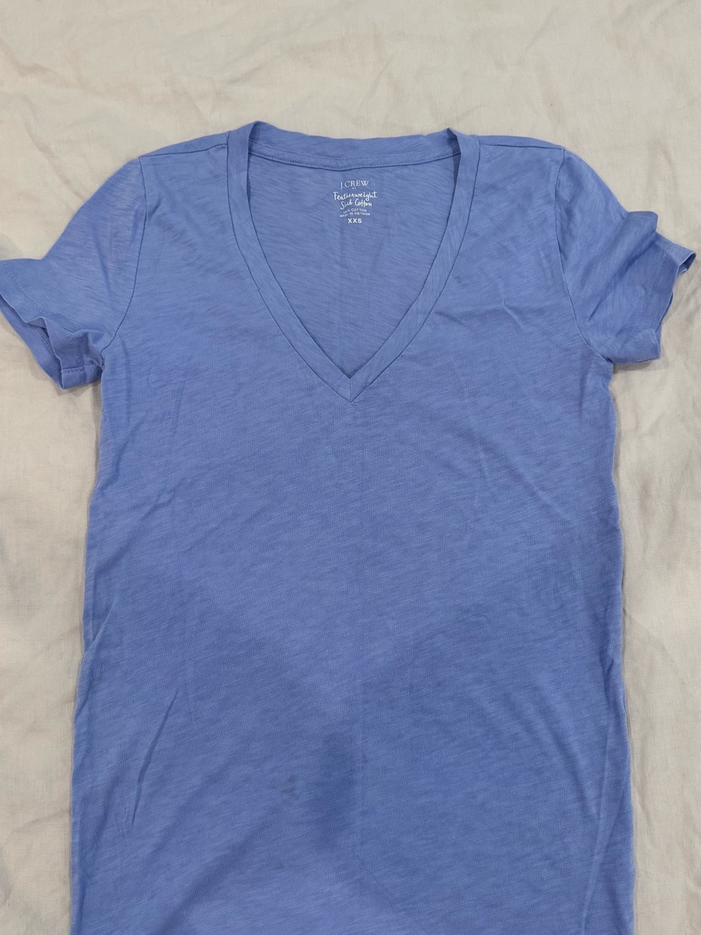 J. Crew Women's V-Neck Tee in Periwinkle
